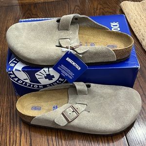 New Birkenstock Boston Bs taupe mens size 10